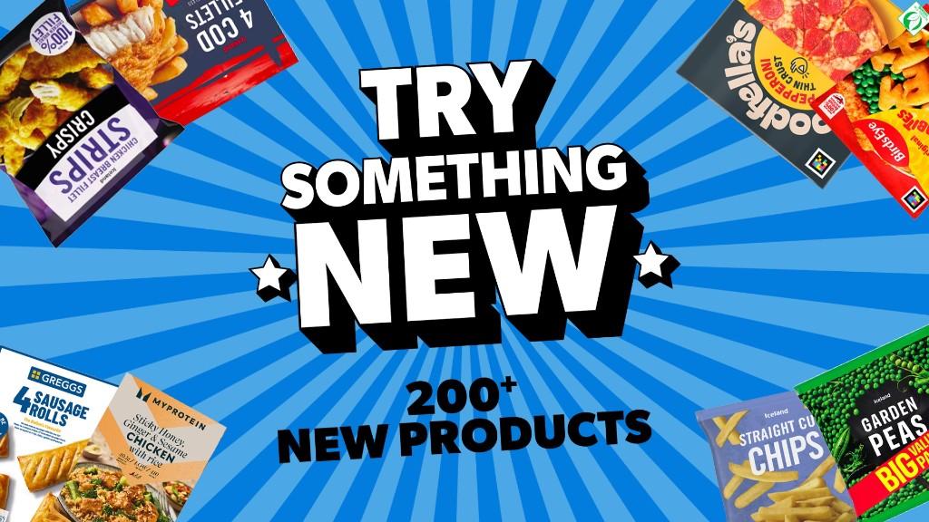 Iceland Try Something New campaign creative